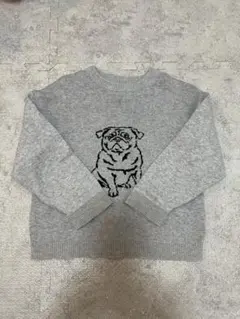 ZARA パグ刺繍 トレーナー 18-24ヶ月