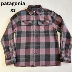 パタゴニア　フランネルシャツ　xs 14年製 オーガニックコットン チェック