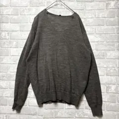 無印良品 ニットカットソー L ブラウン ゆったりめ ユニセックス 綿100