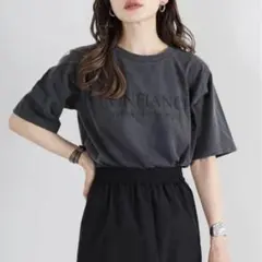Bonjour sagan CONFIANCEロゴピグメントTシャツ