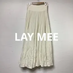 ⭐︎LAY MEE⭐︎ロングフレアスカート／アイボリーのサムネイル