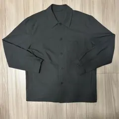 【UNIQLO】グレー シャツジャケット コットンライク