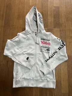 Norton グレー フルジッパー パーカー M