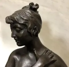 【中古】M▽ブロンズ像 彫刻 アート オブジェ 女性 裸婦 (37238) 中古】M▽ブロンズ像 彫刻 アート オブジェ 女性 裸婦 (37238) - メルカリ