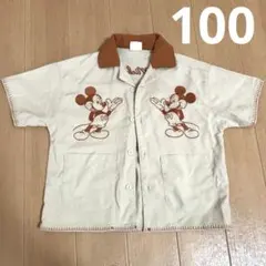【美品】ディズニーミッキー　半袖100 Disney