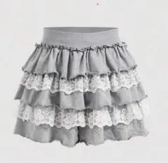 SHEIN グレー フリルスカート