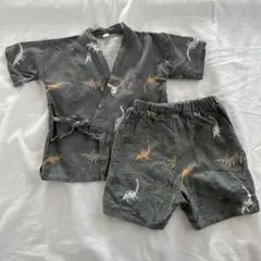 恐竜柄甚平とショートパンツセット80㎝