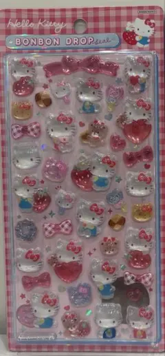 【国内正規品・即日発送可能】ボンボンドロップシール　サンリオ　ハローキティ　赤