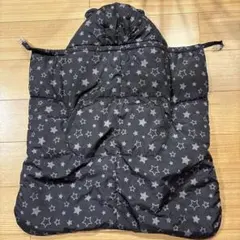 星柄フード付きベビー防寒具