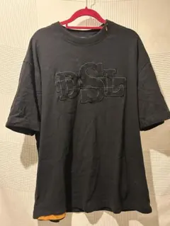 DIESEL ロゴ刺繍 クルーネック Tシャツ ブラックのサムネイル