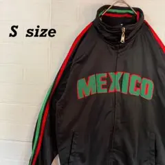 アメカジ　メキシコデザイントラックジャケット　ブラック