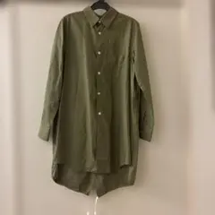 【美品】COMME des GARCONS ロングシャツ カーキ XSのサムネイル
