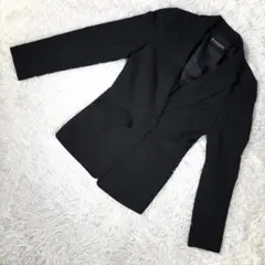 エティック【M】テーラードジャケット ブラック レディース