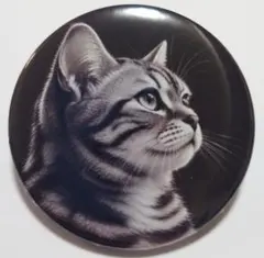 【まとめ買い可能】猫のフォトデザイン 58mm円形缶バッジ1個