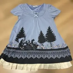 axes femme 半袖 アリス柄 チュニックのサムネイル