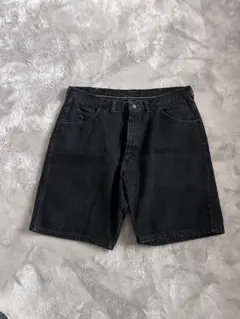90s-00s Wrangler｜black denim shorts 38
