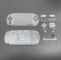 PSP-3000 交換用 ハウジングシェル スケルトン クリア セット