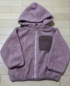 新品 ボアジャケット 100 ピンク 保育園着 冬 アウター 防寒