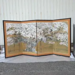 1599 狩野山楽 「花鳥図屏風」 工芸印刷 桃山時代 京狩野の祖 日本画