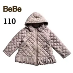 【良品】 BeBe べべ　コート　アウター　ベージュ　110 Aライン　女の子