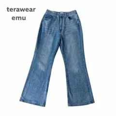tera wear emu ☆しまむら CLOSSHI ワイドフレアデニム Lのサムネイル