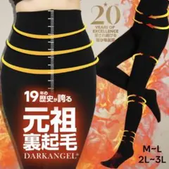 ダークエンジェル 裏起毛タイツ M~L