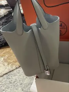 HERMES》 ヴィクトリアⅡ 43 ブルーグラシエ ハンドバッグ - メルカリ