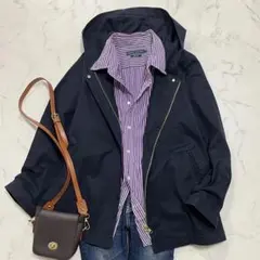 良品✨アーバンリサーチドアーズ マウンテンパーカー コットン ネイビー