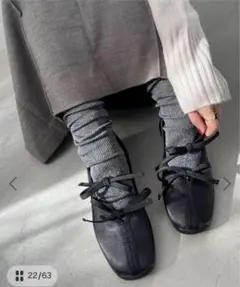 letalon ルタロン　Lダブルリボンバレリーナ　ブラック