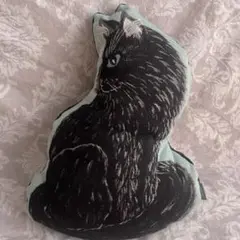 Francfranc KEITA MARUYAMA 黒猫　猫型クッション