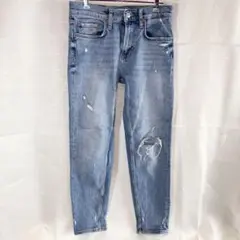 ZARA ザラ　ダメージ加工デニム　EUR37 MEX24