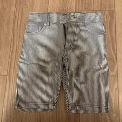 プチバトー ストライプ ハーフパンツ 128cm