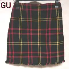 【美品】☆GU☆スカート☆フリンジ　デート服