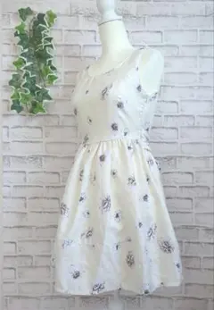 【ナイスクラップ】レディース　ノースリーブワンピース　花柄　春夏　裏地あり