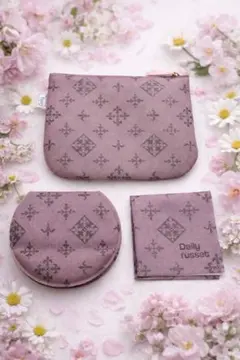 Daily russet ポーチ ミラー クロス 3点セット 美品