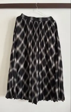 GLOBL WORK 春・秋 プリーツスカート ブラック・チェック