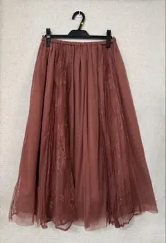 【新品タグ付き】31 Sons de mode ブラウン フレア スカート