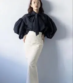 ROPE×神崎恵コラボ ボウタイブラウス リボン ビッグシルエット36のサムネイル