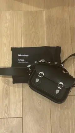 Midi Satchel TOGA × Zatchels ショルダーバッグ　黒のサムネイル