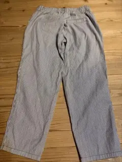 ストライプ ヒッコリーカジュアルパンツ ウエスト34cm