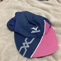 ミズノ　キャップ　ネイビーピンクのサムネイル