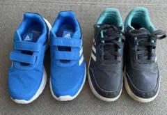 NIKE レボルーション8 ＆ adidas ランニングシューズ2点セット - メルカリ