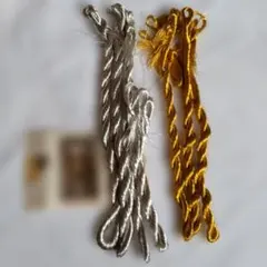 雅流　組紐　糸　金糸　銀糸