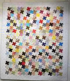 ハンドメイド パッチワーク ベッドカバー