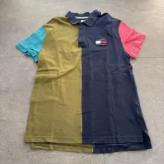 トミー　TOMMY JEANS カラーブロック ポロシャツ