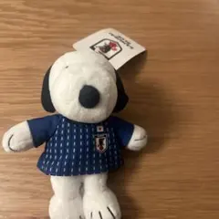 スヌーピー サッカー日本代表SAMURAI BLUE ぬいぐるみボールチェーン