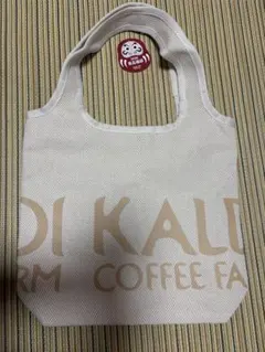 KALDI ロゴ入りエコバッグ ベージュ　2026福袋バッグのみ