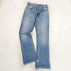 アンスクリア　フレアデニムパンツ　ブーツカット　カットオフ　29 ダメージ加工のサムネイル