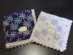 [新品]TOCCA 花柄刺繍ハンカチ 2枚セット