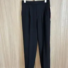 新品タグ付き GLOBALWORK あったかウツクシルエットテーパードパンツL黒のサムネイル